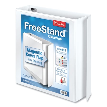 2 Free Stand Binder, Easy Open, White